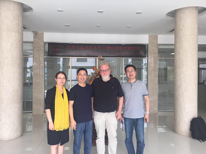 德國(guó)HONSEL來(lái)恒豐鉚釘洽談合作